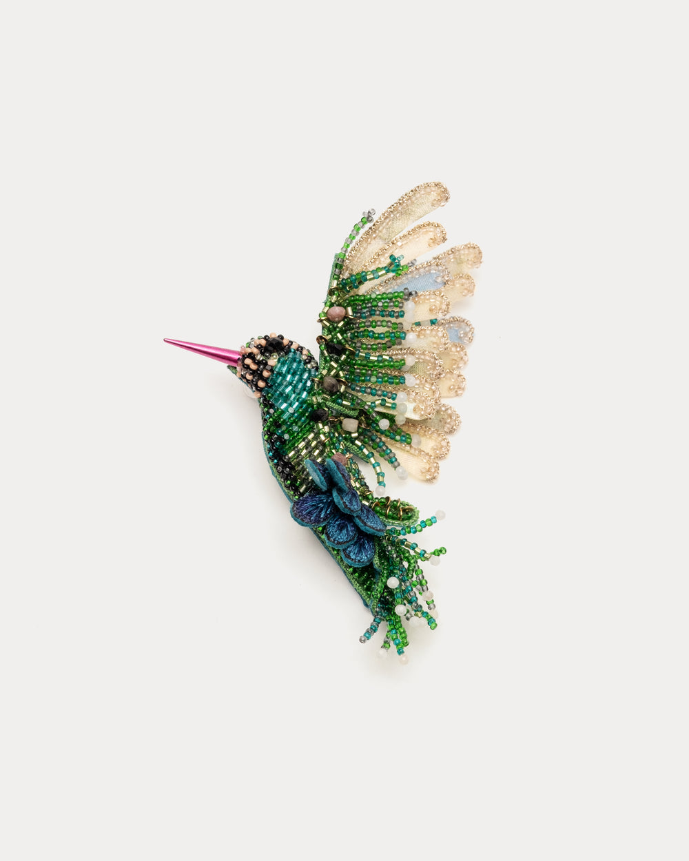 Hummingbird Brooch - Emerald Brooch DEEPA GURNANI