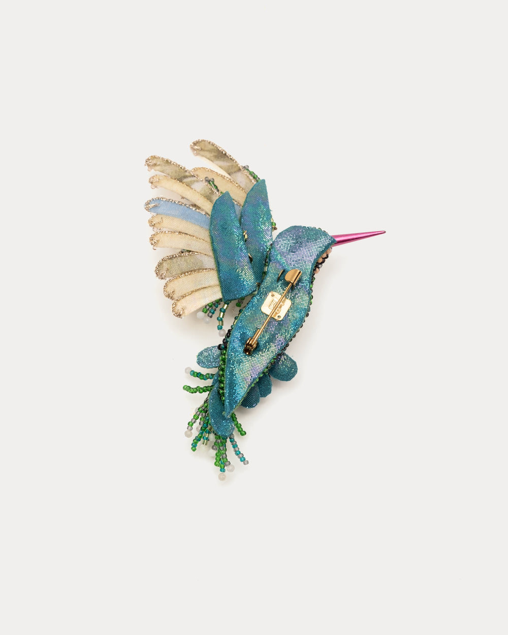 Hummingbird Brooch - Emerald Brooch DEEPA GURNANI