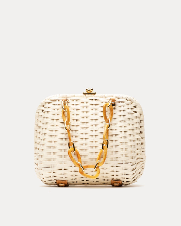 Hen Wicker Bag - Off White Basket Frances Valentine