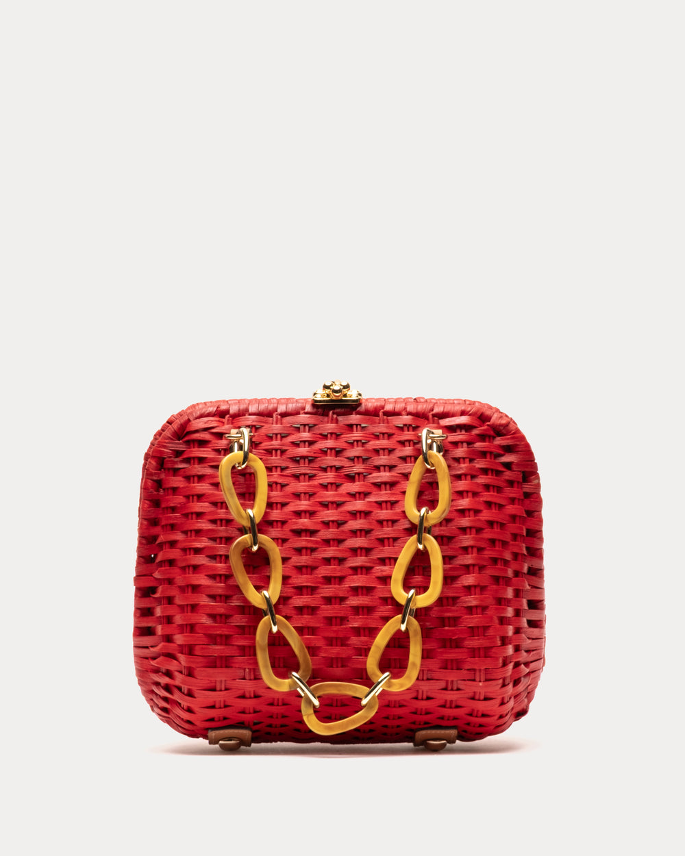 Hen Wicker Bag - Red Basket Frances Valentine