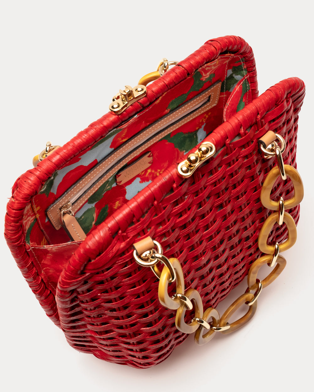 Hen Wicker Bag - Red Basket Frances Valentine