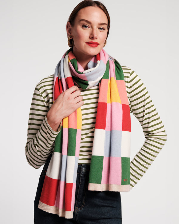 Pixel Scarf Merino Blend Scarf Frances Valentine