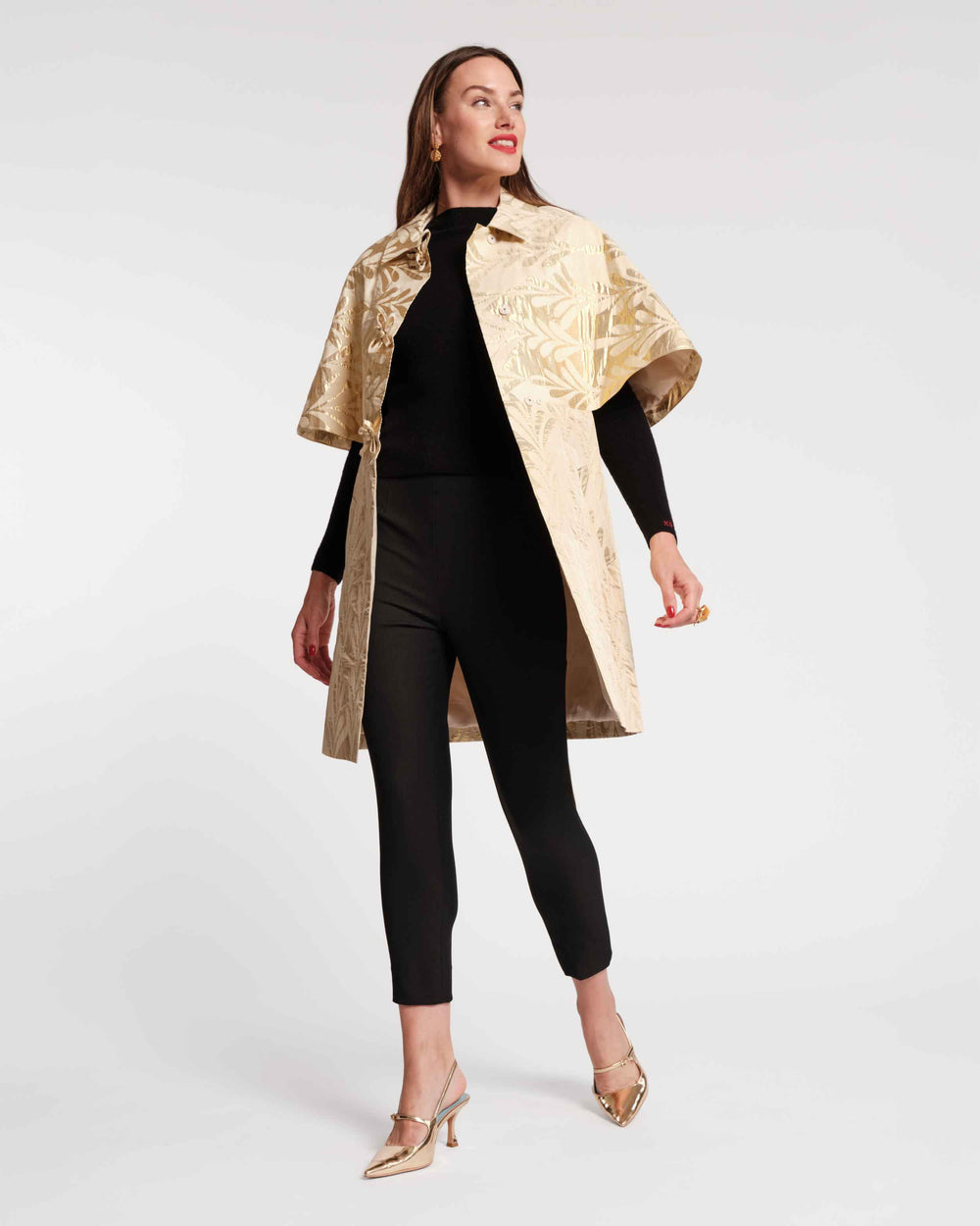 Marvelous Jacket - Royal Palm Jacquard Gold