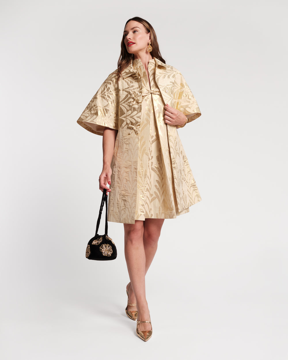Marvelous Jacket - Royal Palm Jacquard Gold