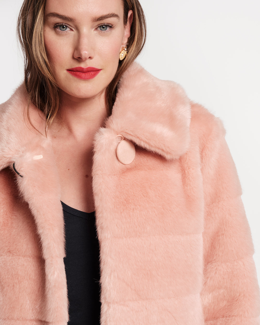 Babe Jacket - Faux Mink Fur Light Pink - Frances Valentine