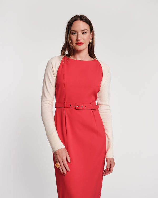 Emmie Long Sleeve Shrug - Oyster - Frances Valentine