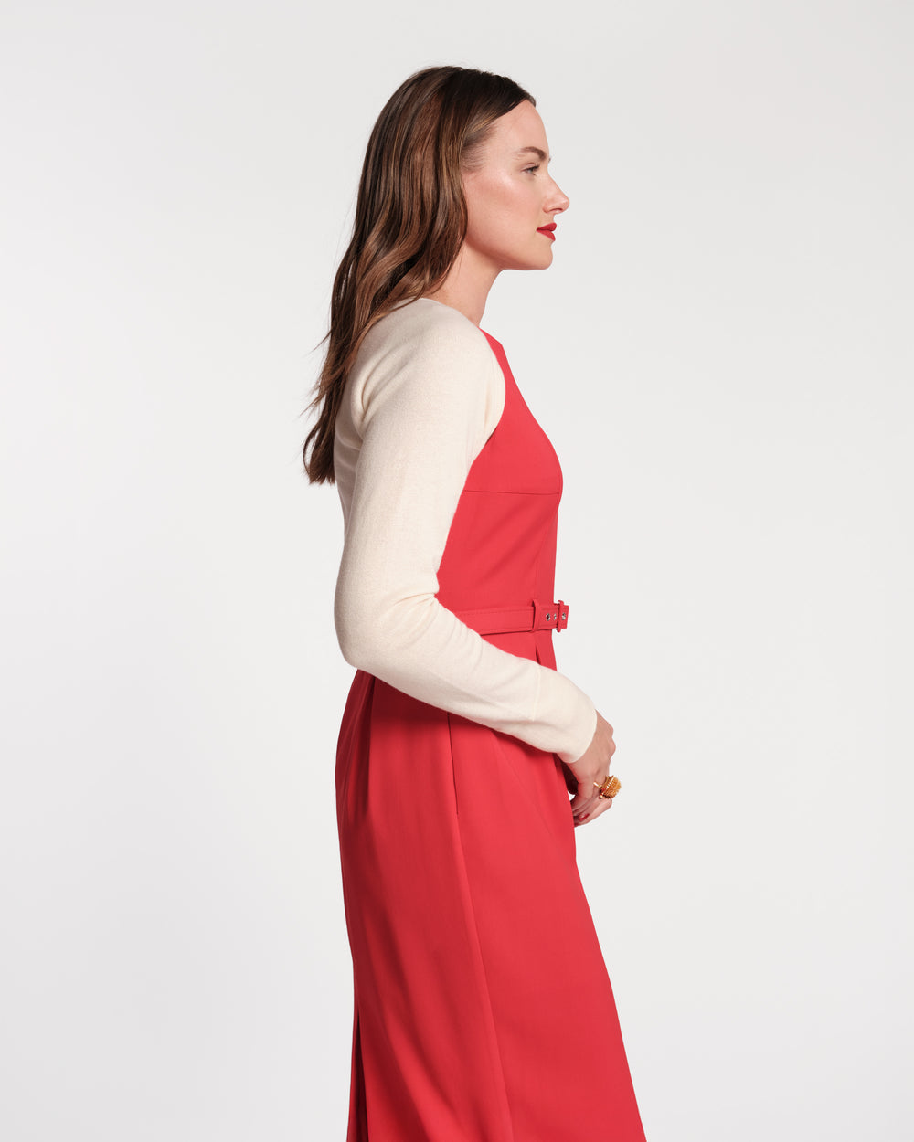 Emmie Long Sleeve Shrug - Oyster Sweater Frances Valentine