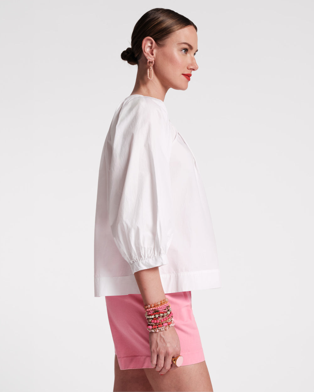 Zoe Top - White - Frances Valentine