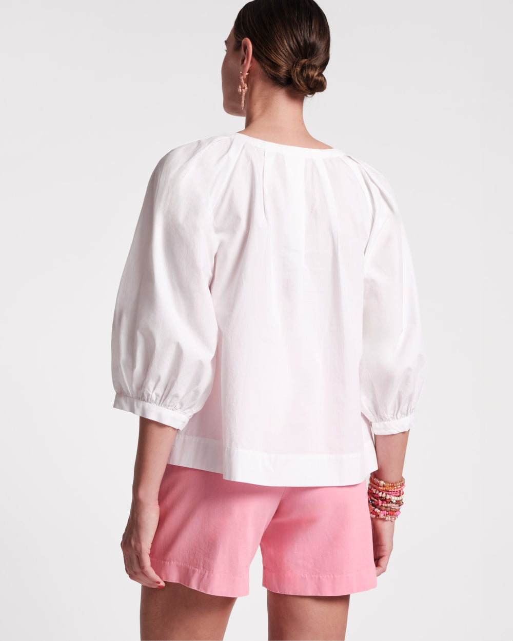 Zoe Top - White - Frances Valentine
