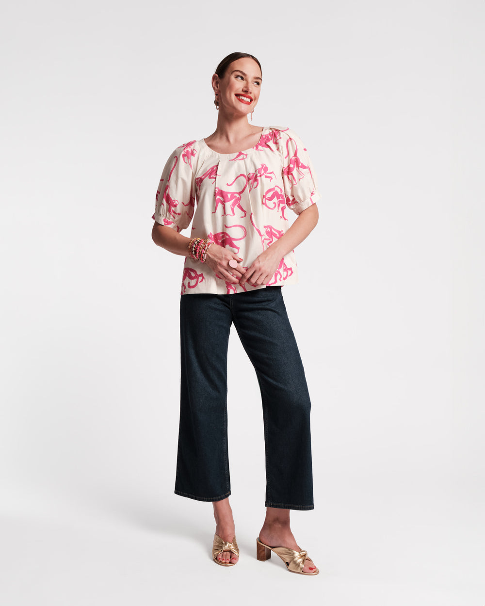 Zonda Top - Pink Monkey - Frances Valentine