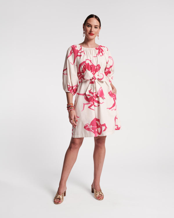 Bliss Mini Dress - Pink Monkey - Frances Valentine