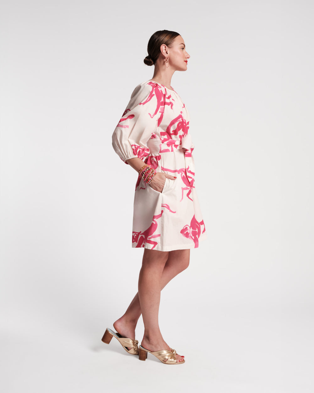 Bliss Mini Dress - Pink Monkey - Frances Valentine