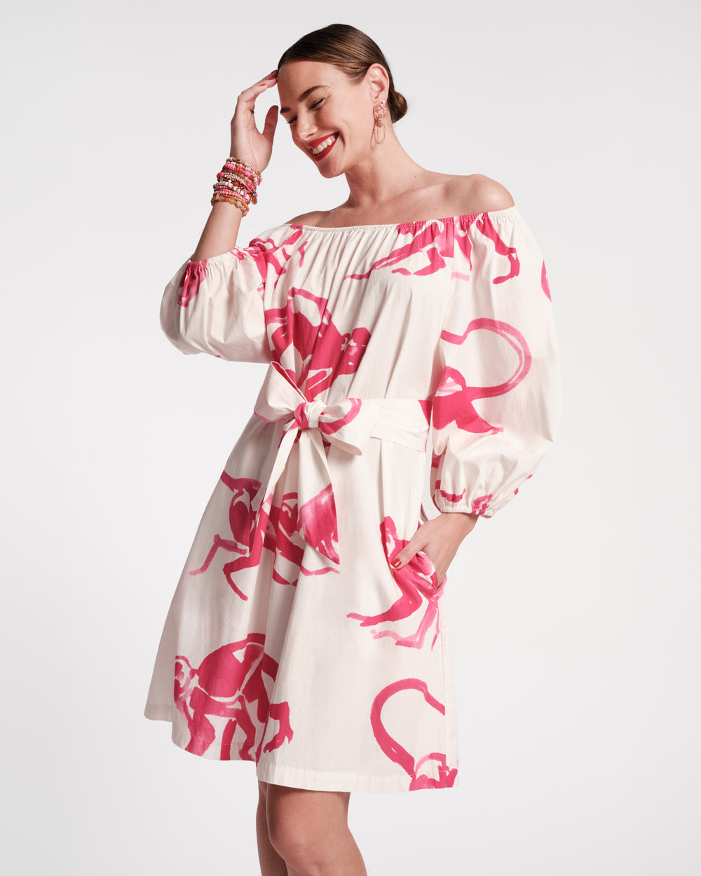 Bliss Mini Dress - Pink Monkey - Frances Valentine