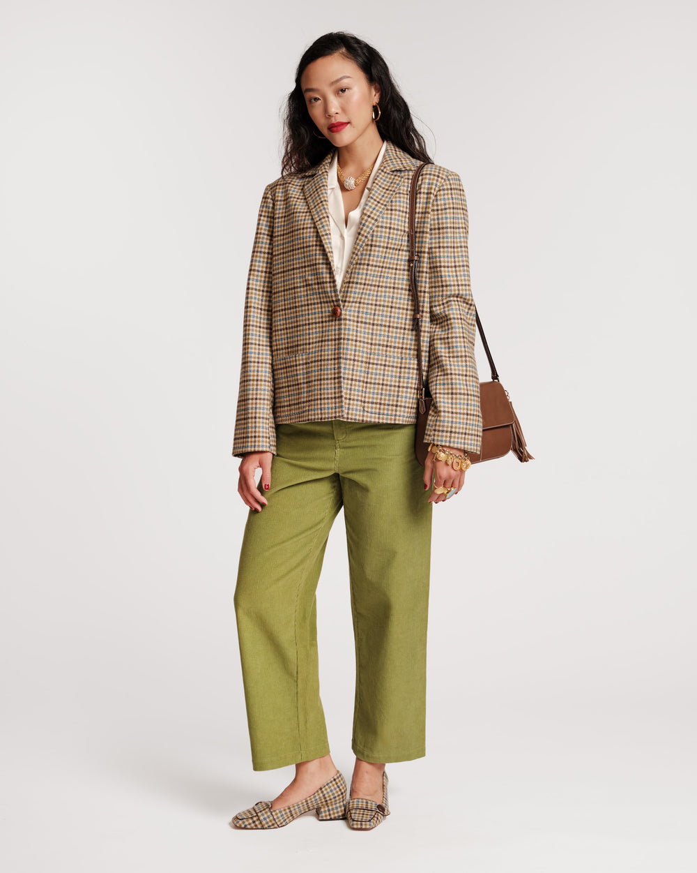Max Wool Jacket - Baby Houndstooth - Frances Valentine