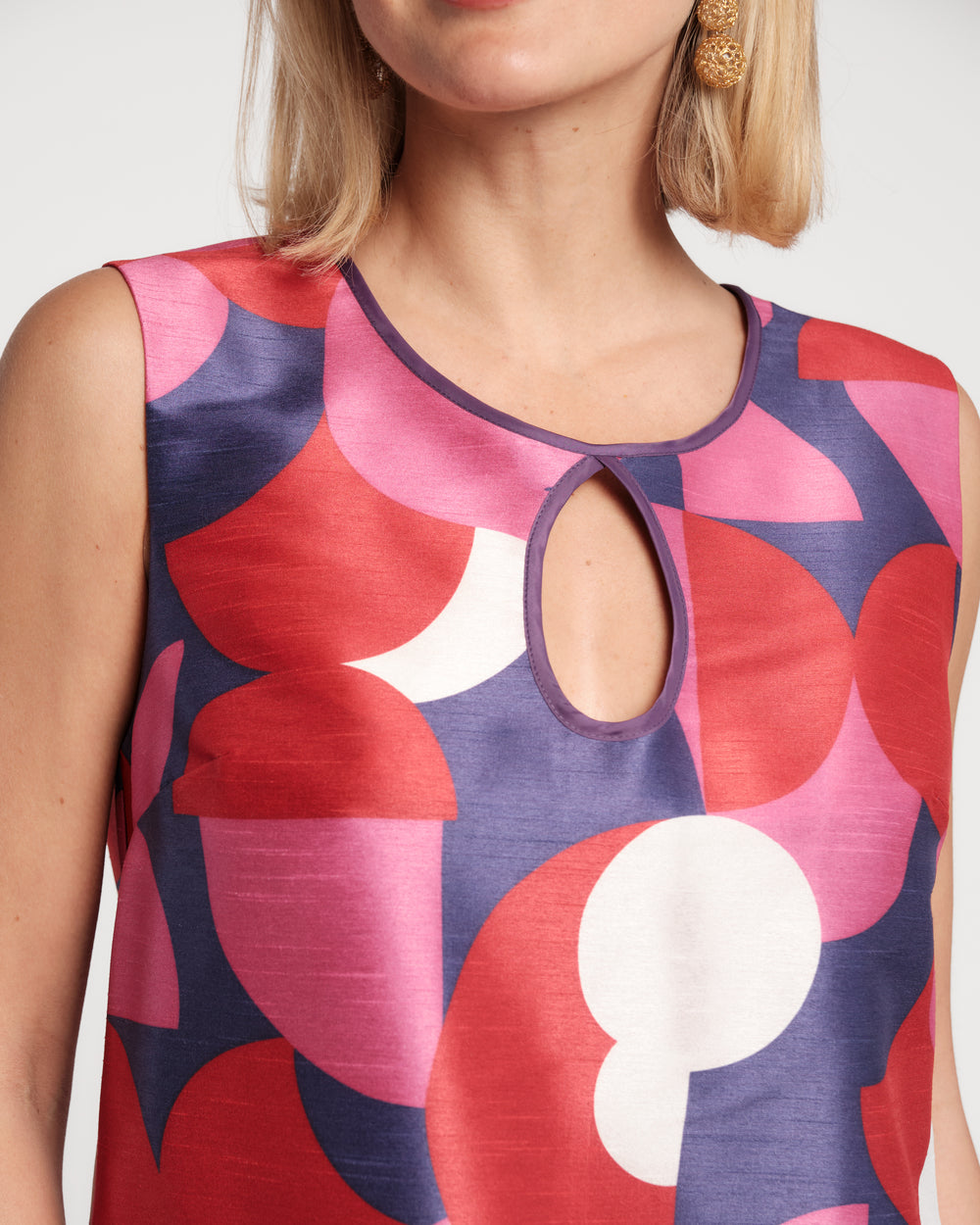 Jean Keyhole Shift Dress - Kaleidoscope Dresses Frances Valentine
