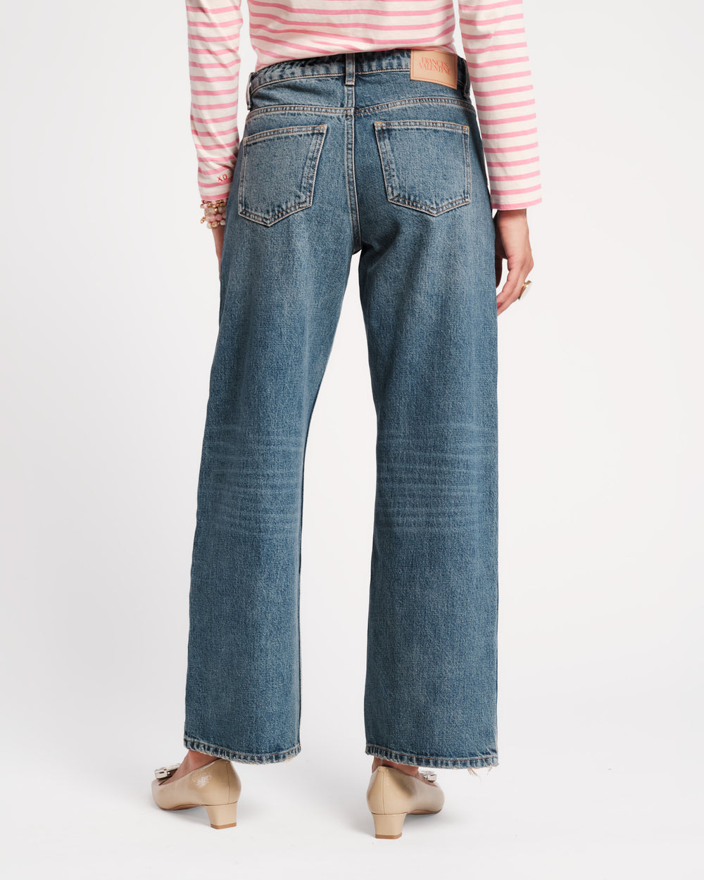 Jessie Medium Rise Jean - Medium Wash Denim Pants Frances Valentine
