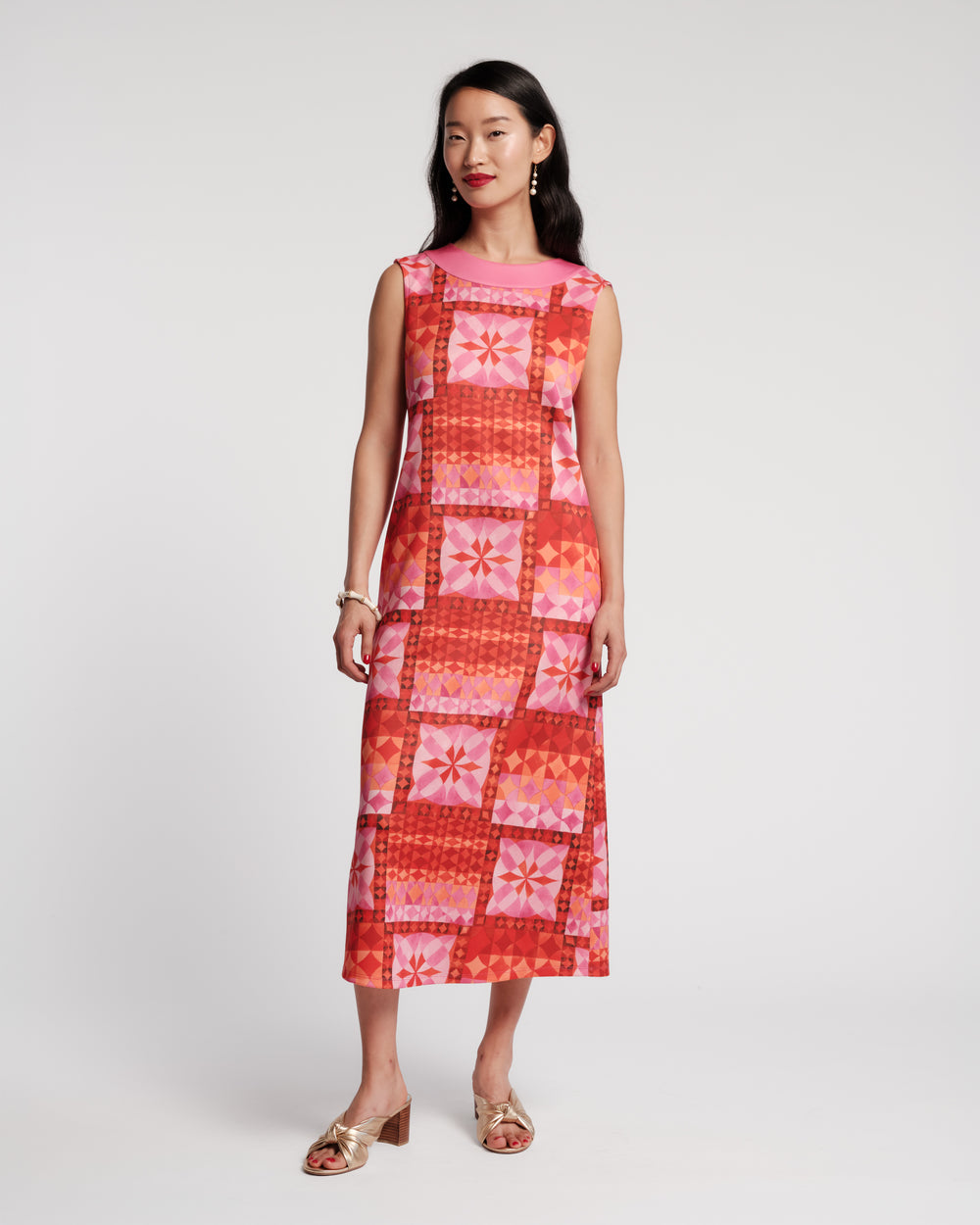 Joan Maxi Dress - Pink Mosaic