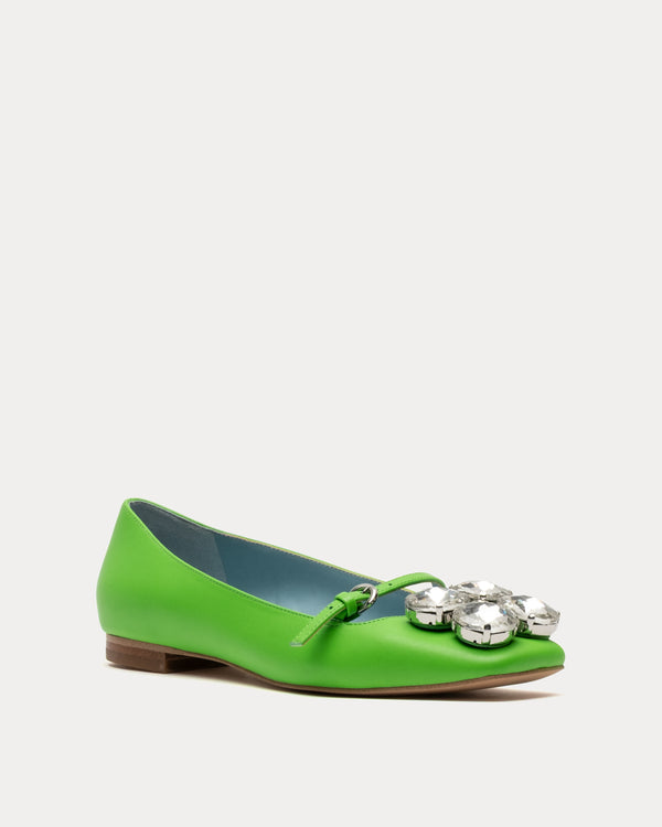 Josephine Ballet Flat - Green Flats Frances Valentine