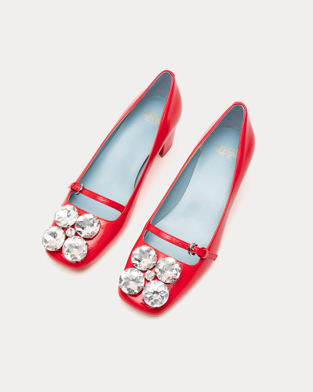 Josephine Heel Crinkled Leather Leather Geranium Heels Frances Valentine