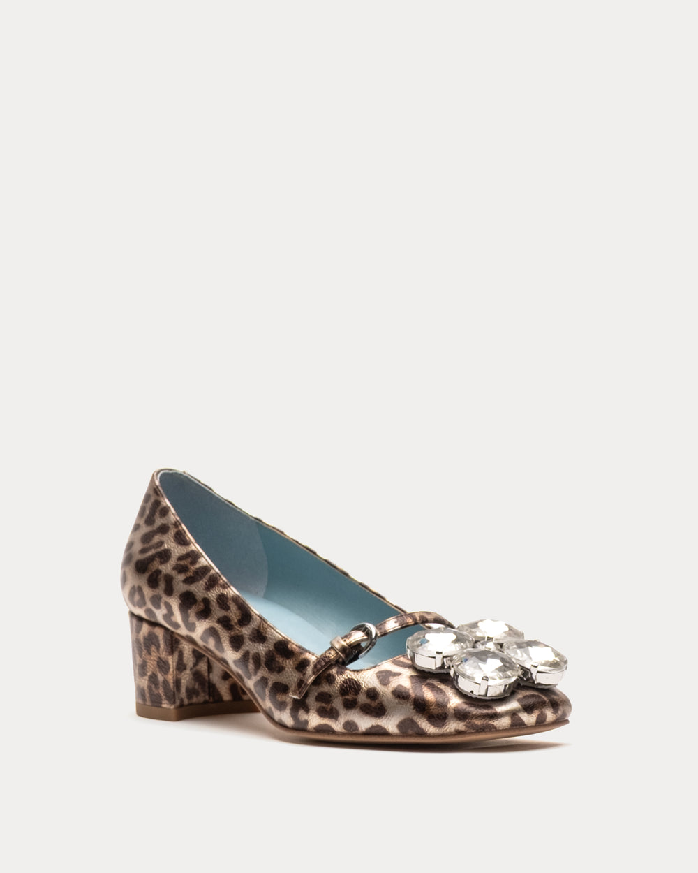Josephine Heel - Metallic Leopard Heels Frances Valentine