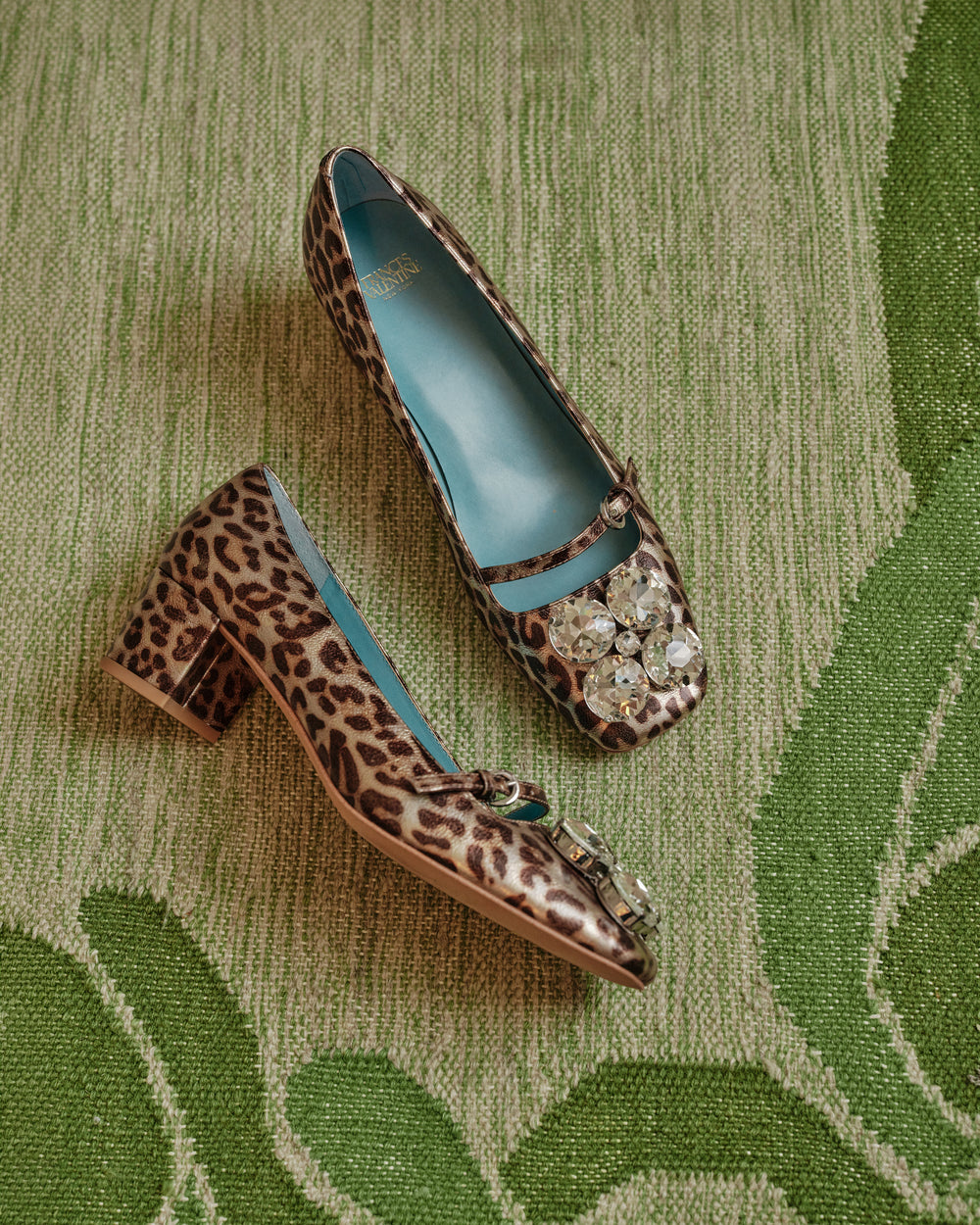 Josephine Heel - Metallic Leopard Heels Frances Valentine