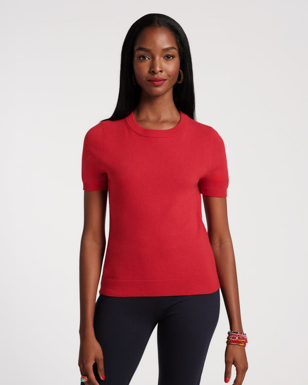 Jo Knit T - Red - Frances Valentine
