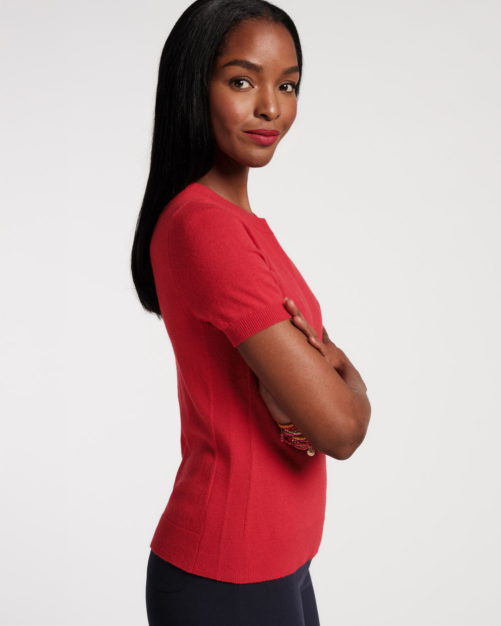 Jo Knit T - Red - Frances Valentine