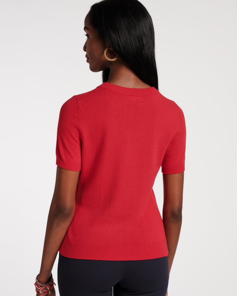 Jo Knit T - Red - Frances Valentine