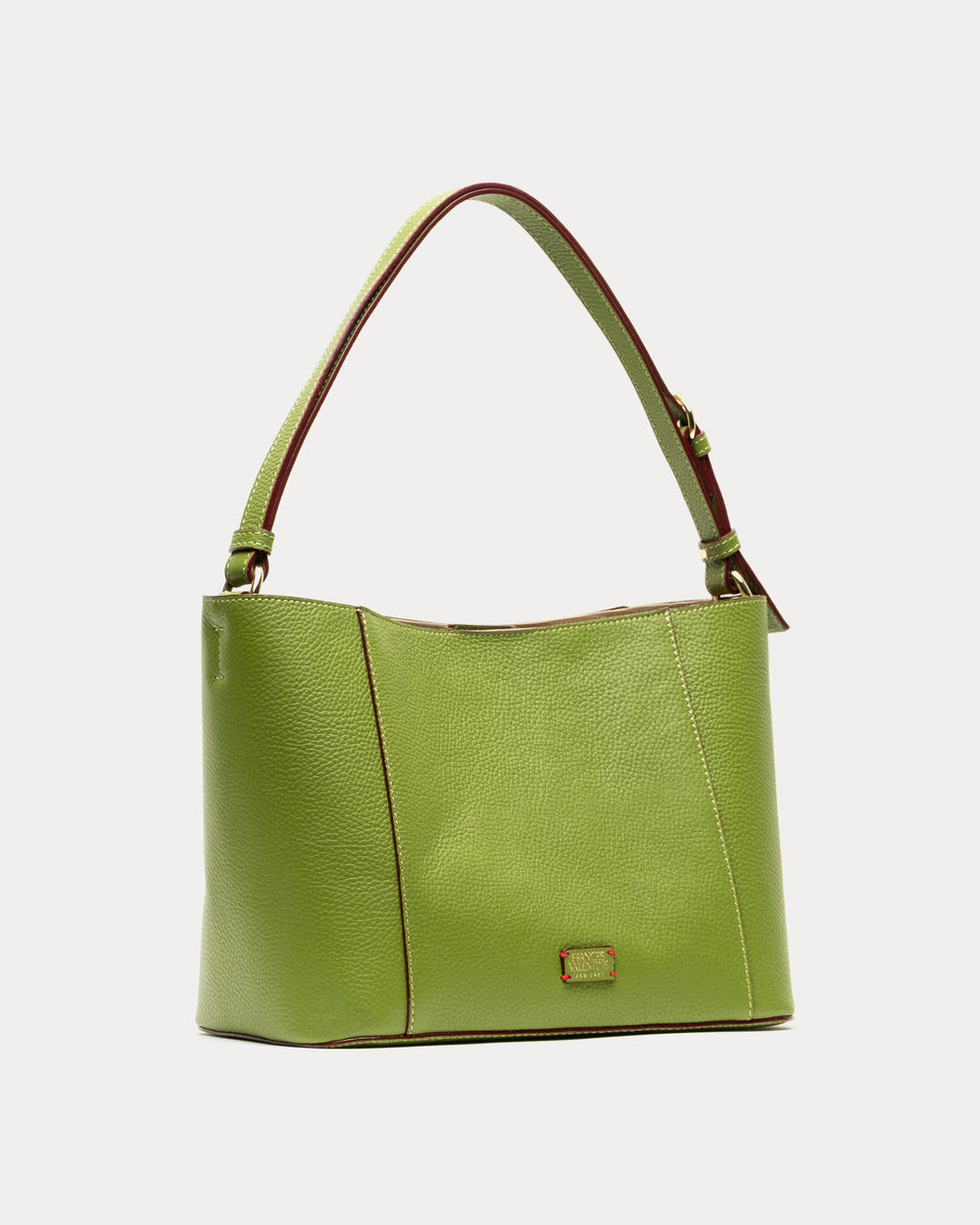 June Hobo - Tumbled Leather Fern Handbag Frances Valentine