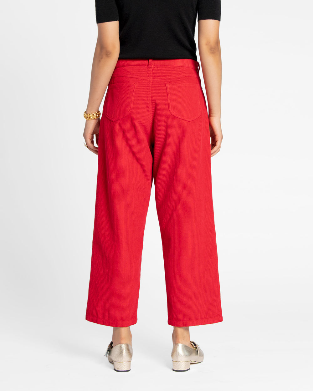 Jane Corduroy Pant - Red Pants Frances Valentine