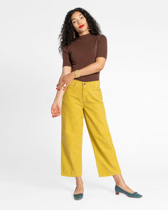 Jane Corduroy Pant Mustard - Frances Valentine