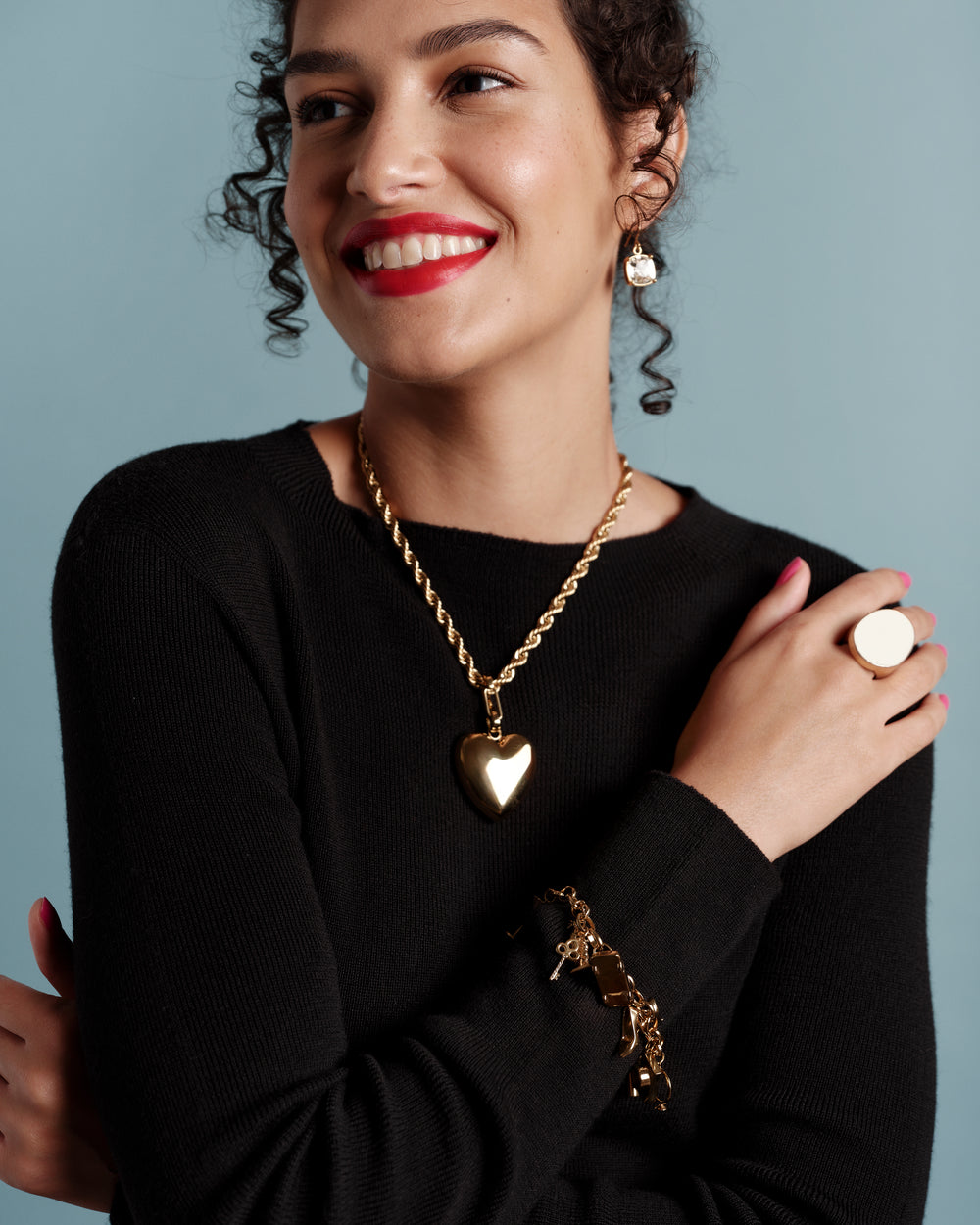 FV Charm Bracelet - Gold Jewelry Frances Valentine