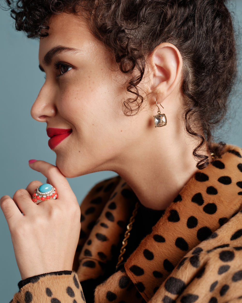 FV Sugar Cube Drop Earring - Gold Jewelry Frances Valentine