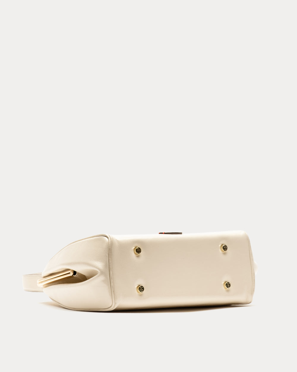 Katherine Frame Bag Crinkled Leather Leather Oyster OS Frances Valentine