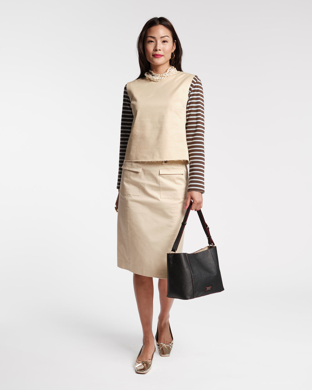 Pencil Skirt - Khaki - Frances Valentine