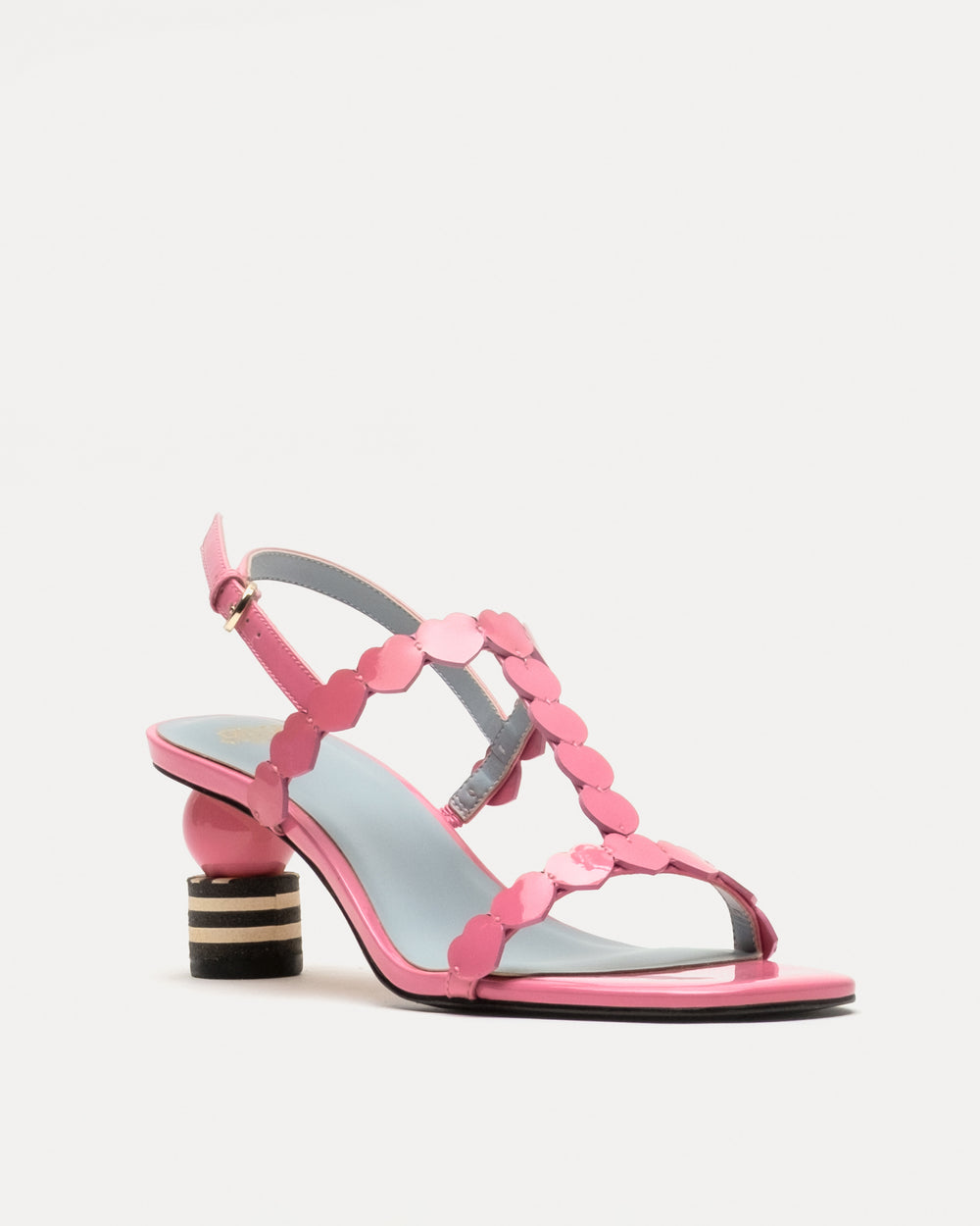 Kiki Heart Heel - Pink Heels Frances Valentine