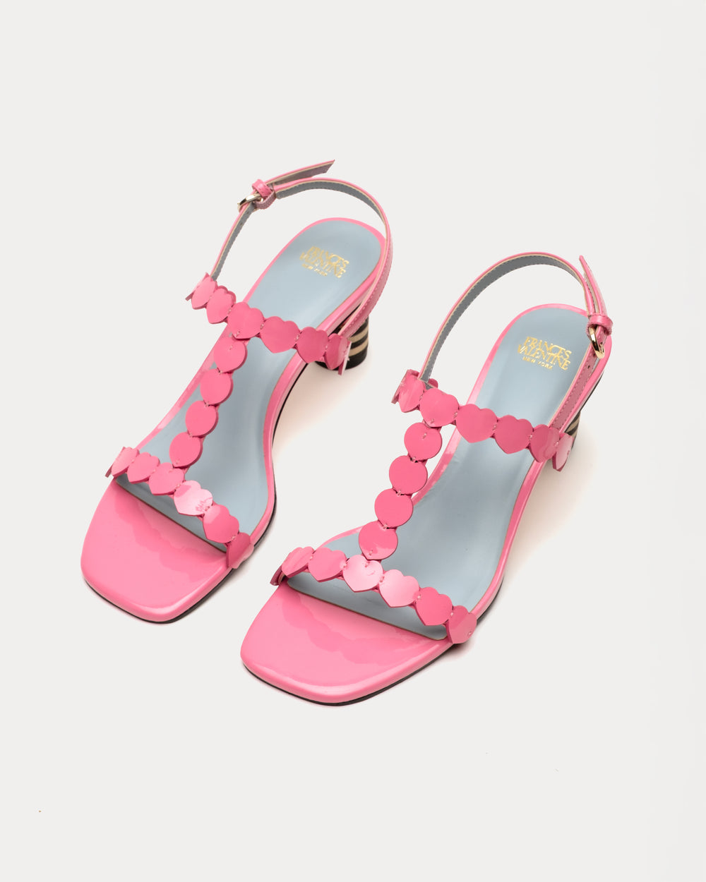 Kiki Heart Heel - Pink Heels Frances Valentine