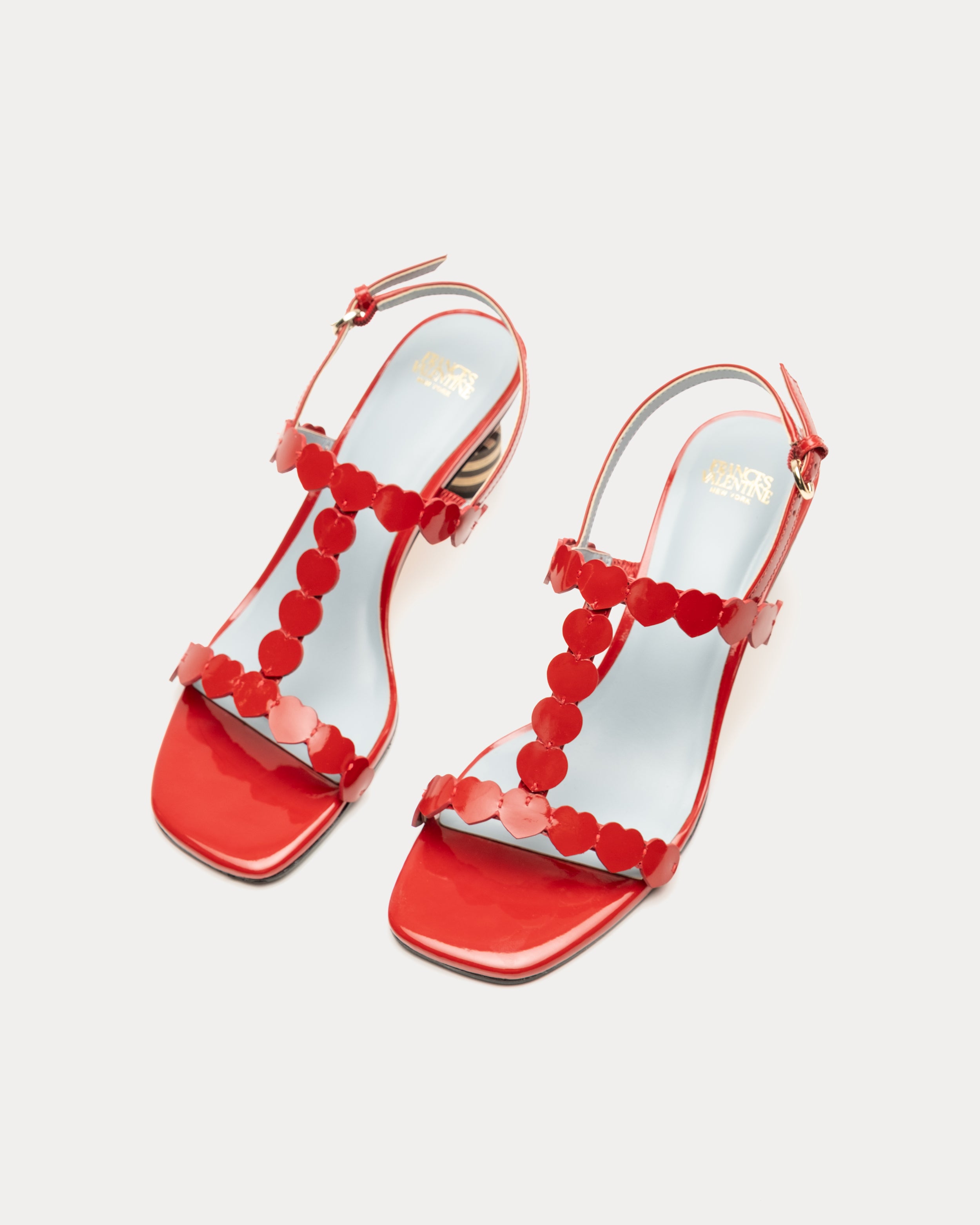 Kiki Heart Heel - Red – Frances Valentine