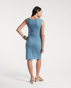 Mika Knit Dress Blue - Frances Valentine