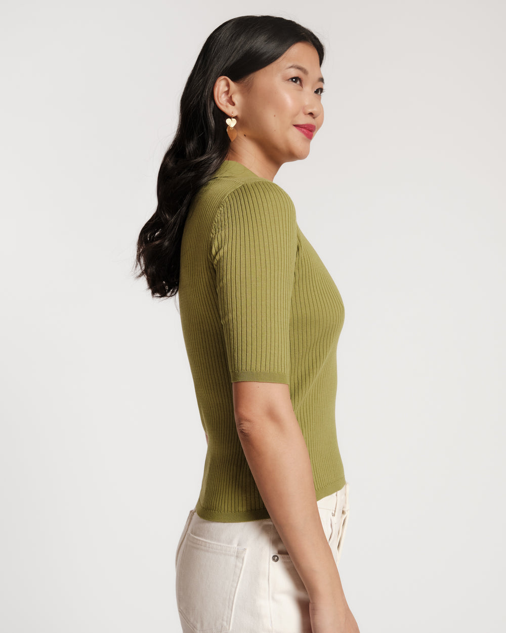 Krissy Polo - Green Tops Frances Valentine