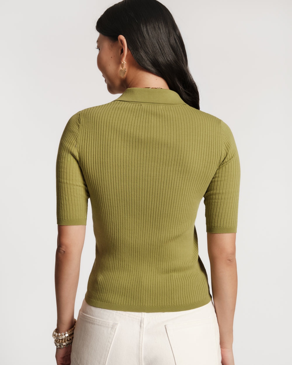 Krissy Polo - Green Tops Frances Valentine