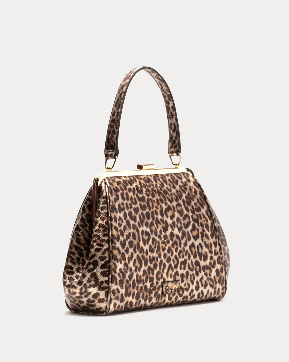 Katherine Frame Bag - Metallic Leopard Frame Bag Frances Valentine