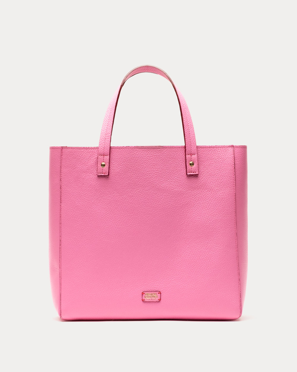 Large Margaret Tote - Tumbled Leather Pink Handbag Frances Valentine