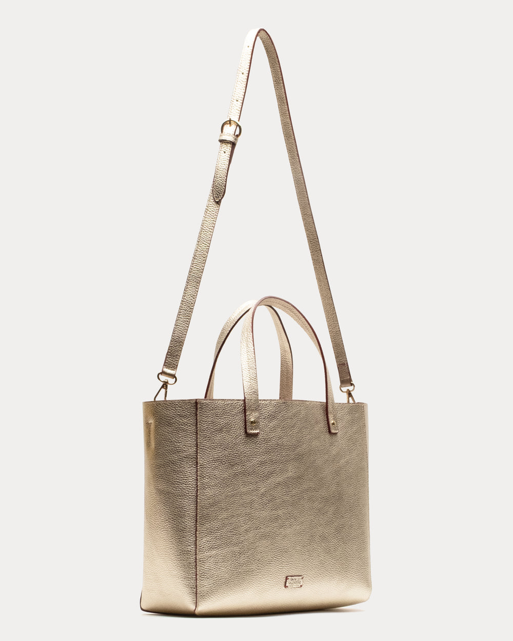 Large Margaret Tumbled Leather Leather Platino OS Frances Valentine