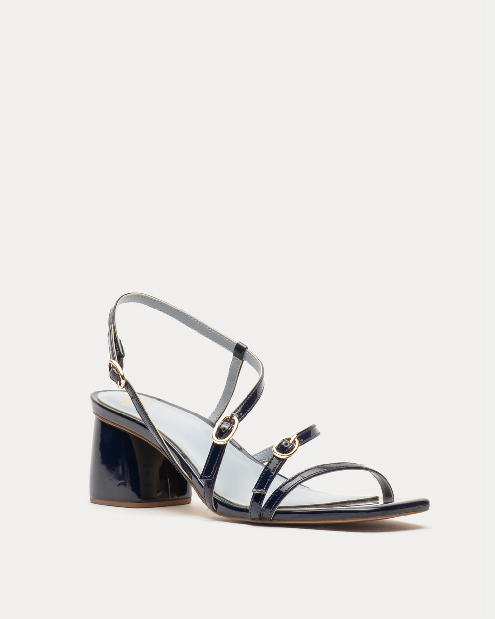 Lexi Heel Vegan Mirror Vegan Mirror Navy Frances Valentine
