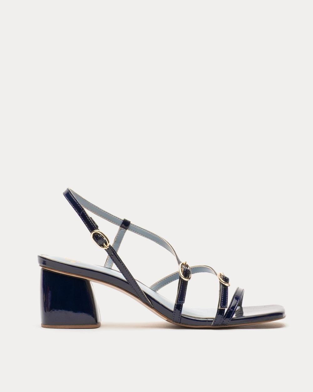 Lexi Heel Vegan Mirror Vegan Mirror Navy Frances Valentine