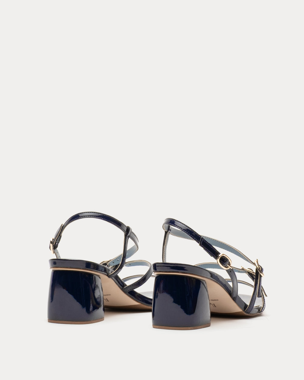 Lexi Heel Vegan Mirror Vegan Mirror Navy Frances Valentine