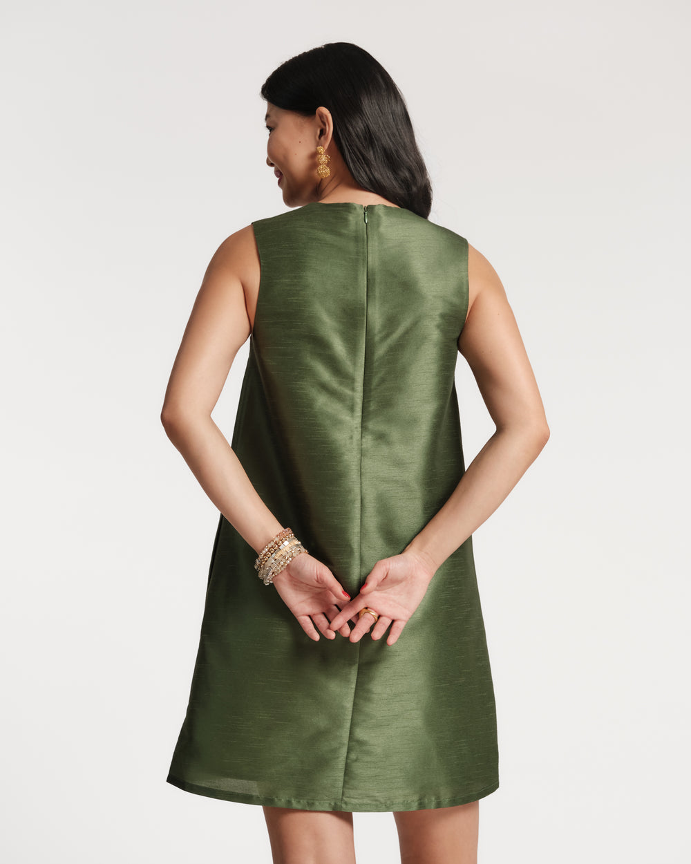 Lily Shift Dress - Mid-Century Palm Dresses Frances Valentine