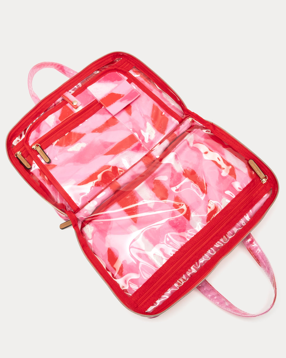 Hanging Travel Cosmetic Case - Lipstick Lattice