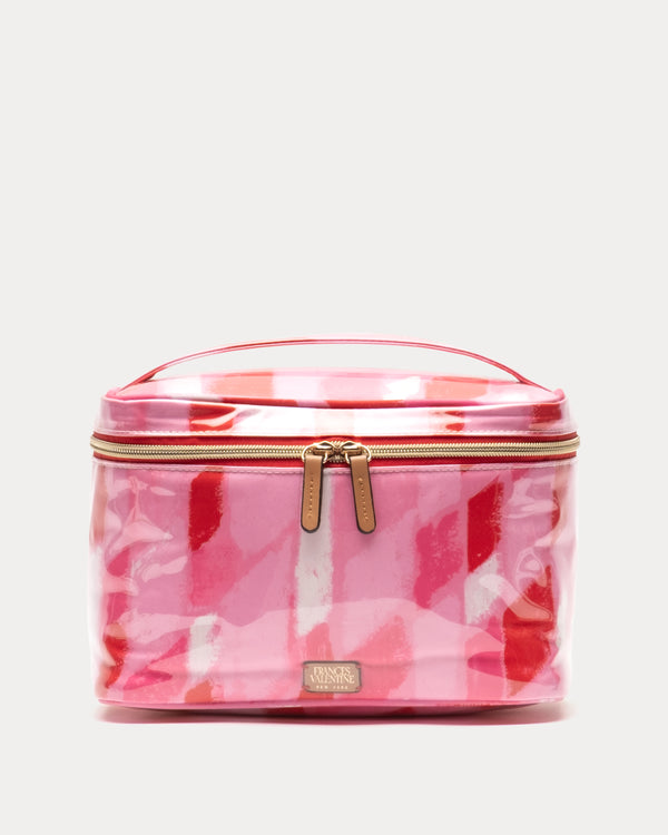 Train Case Cosmetic - Lipstick Lattice